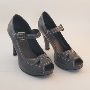 C.L by Laundry Grey Glenda Heels